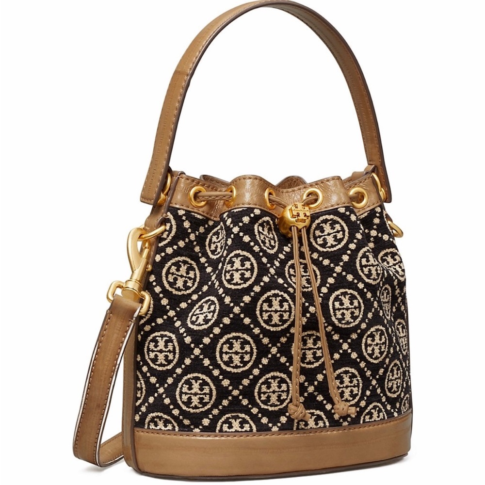 Tory Burch T Monogram Chenille Bucket Bag